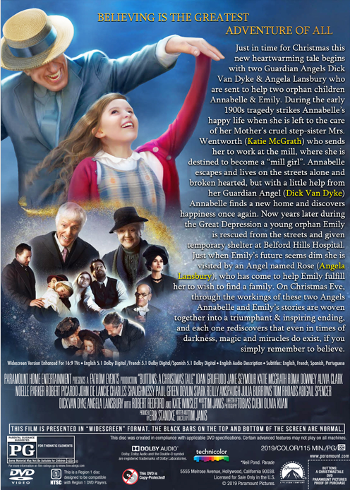 Screenshot of DVD cover for drama movie "Buttons" featuring Alivia Clark and Kate Winslet, from FilmClassicsonDVD.