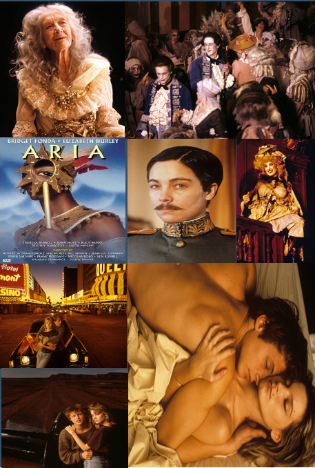 Screenshot from the comedy movie "Aria" on DVD, featuring John Hurt and Theresa Russell, part of FilmClassics on DVD collection.