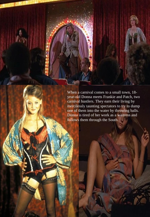 Screenshot from the drama movie Carny on DVD featuring actors Gary Busey and Jodie Foster, released by FilmClassicsOnDVD.