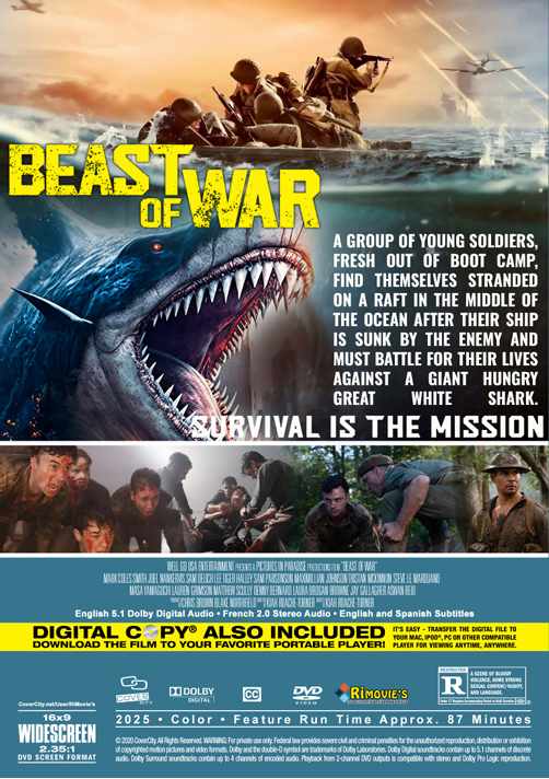 Beast of War DVD featuring Mark Coles Smith and Joel Nankervis, action movie from FilmClassicsOnDVD, scene from the film.