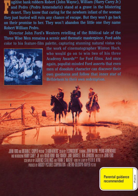 Buy Online 3 Godfathers (1948) - DVD - John Wayne, Pedro Armendáriz | Best Shop for Old classic and hard to find movies on DVD - Timeless Classic DVD