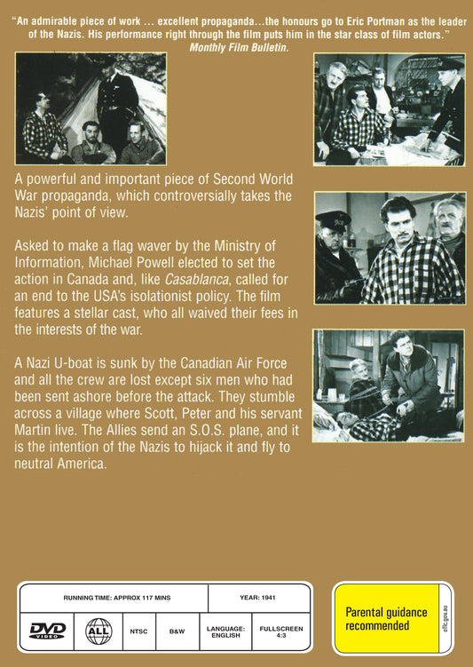 Buy Online 49th Parallel (1941) - DVD - Leslie Howard, Laurence Olivier | Best Shop for Old classic and hard to find movies on DVD - Timeless Classic DVD