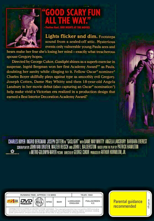 Buy Online Gaslight (1944) - DVD - NEW - Charles Boyer, Ingrid Bergman | Best Shop for Old classic and hard to find movies on DVD - Timeless Classic DVD