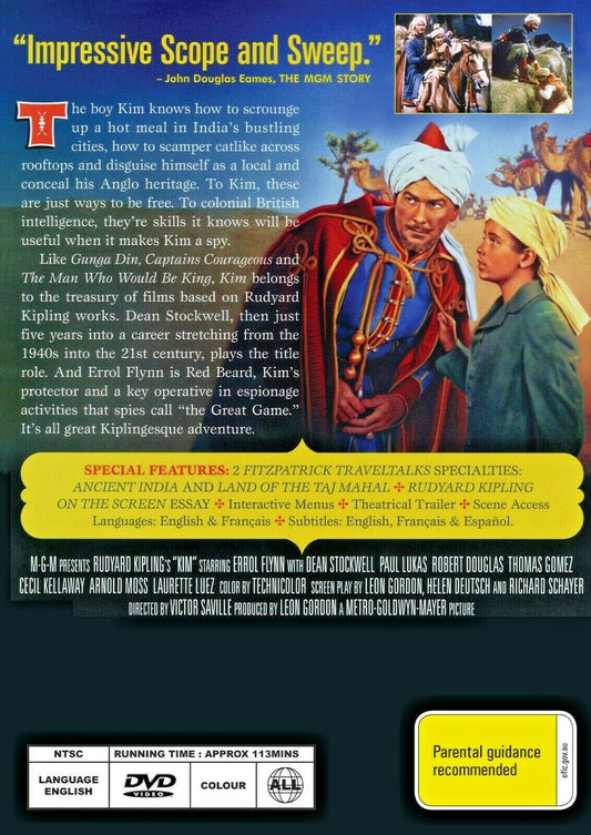 Buy Online Kim - 1954 - DVD - Errol Flynn | Best Shop for Old classic and hard to find movies on DVD - Timeless Classic DVD