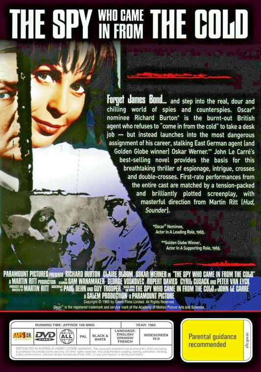 Buy Online The Spy Who Came In from the Cold - 2001 - DVD - Richard Burton | Best Shop for Old classic and hard to find movies on DVD - Timeless Classic DVD