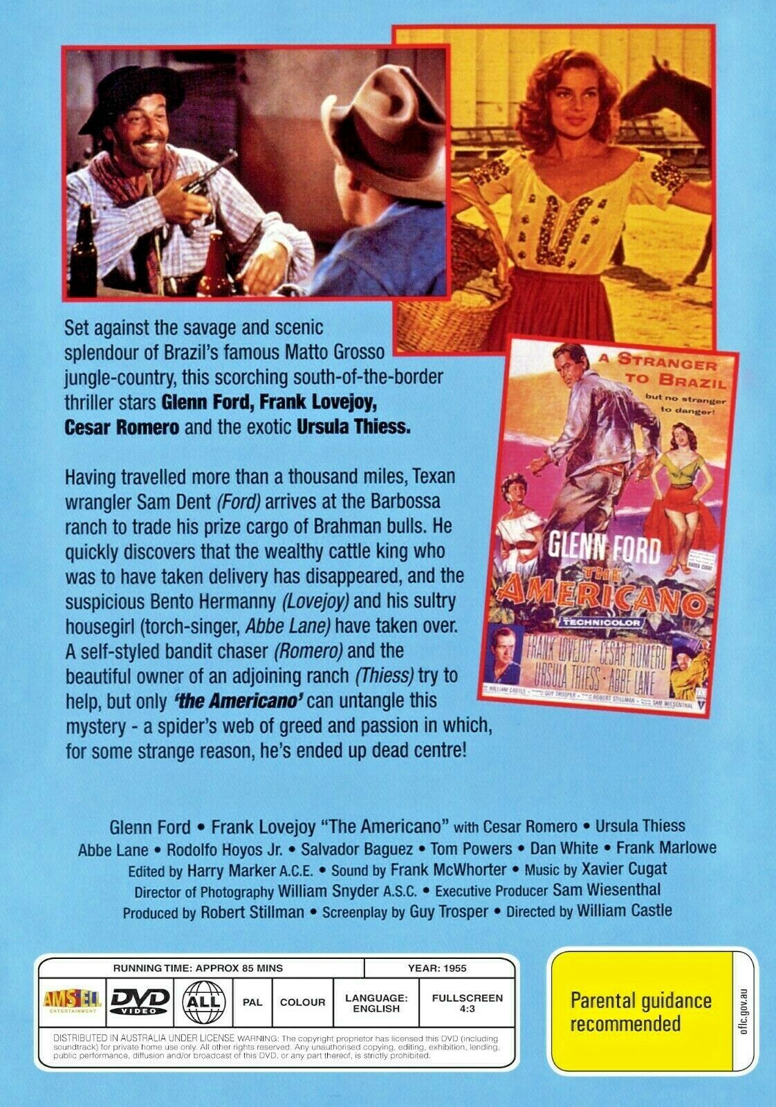Buy Online The Americano - DVD - Glenn Ford, Frank Lovejoy - WESTERN | Best Shop for Old classic and hard to find movies on DVD - Timeless Classic DVD