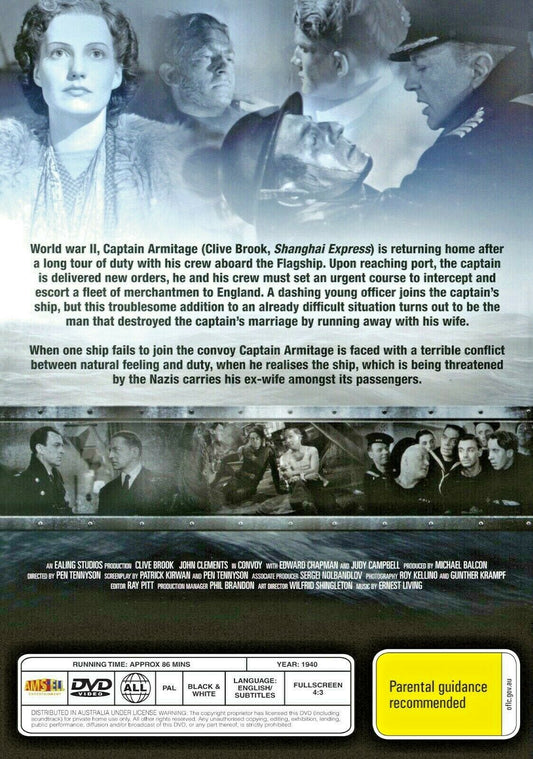 Buy Online Convoy (1940) - DVD - Clive Brook, John Clements | Best Shop for Old classic and hard to find movies on DVD - Timeless Classic DVD