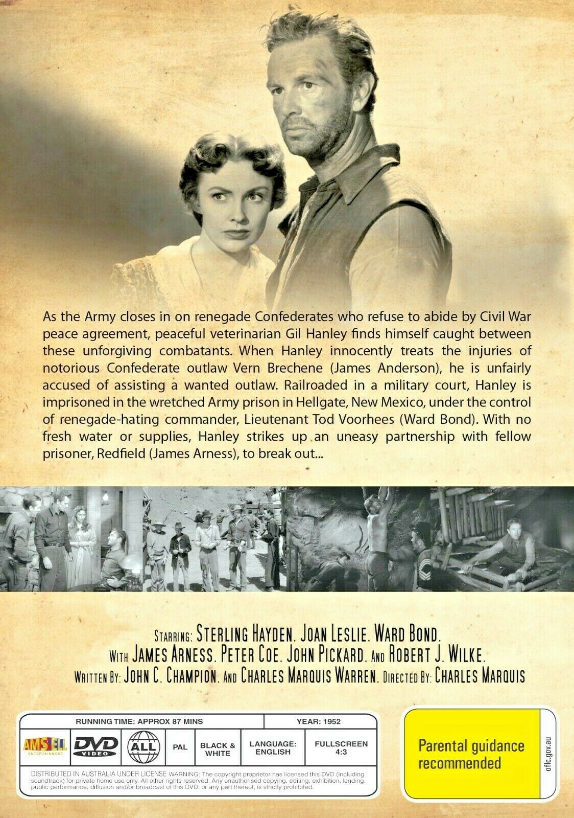 Buy Online Hellgate - DVD - Sterling Hayden, Joan Leslie | Best Shop for Old classic and hard to find movies on DVD - Timeless Classic DVD