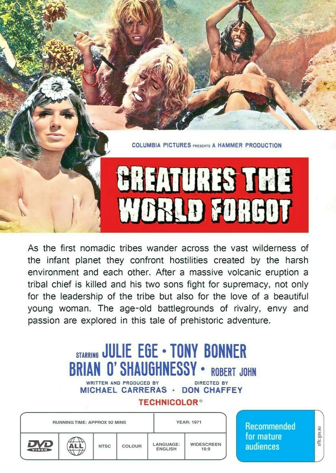 Buy Online Creatures the World Forgot (1971) - DVD - Julie Ege, Tony Bonner | Best Shop for Old classic and hard to find movies on DVD - Timeless Classic DVD