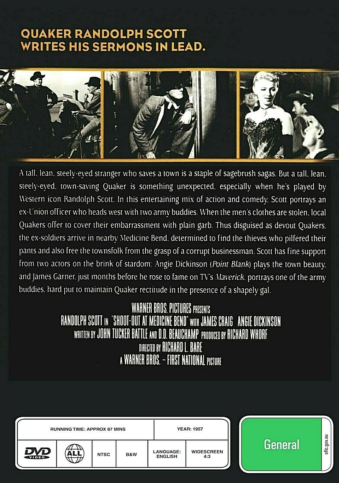 Buy Online Shoot-Out at Medicine Bend - DVD - Randolph Scott - WESTERN | Best Shop for Old classic and hard to find movies on DVD - Timeless Classic DVD