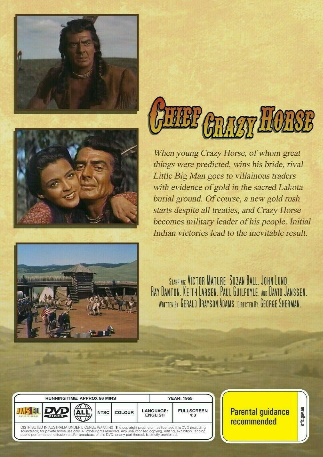 Buy Online Chief Crazy Horse - DVD - Victor Mature - WESTERN | Best Shop for Old classic and hard to find movies on DVD - Timeless Classic DVD