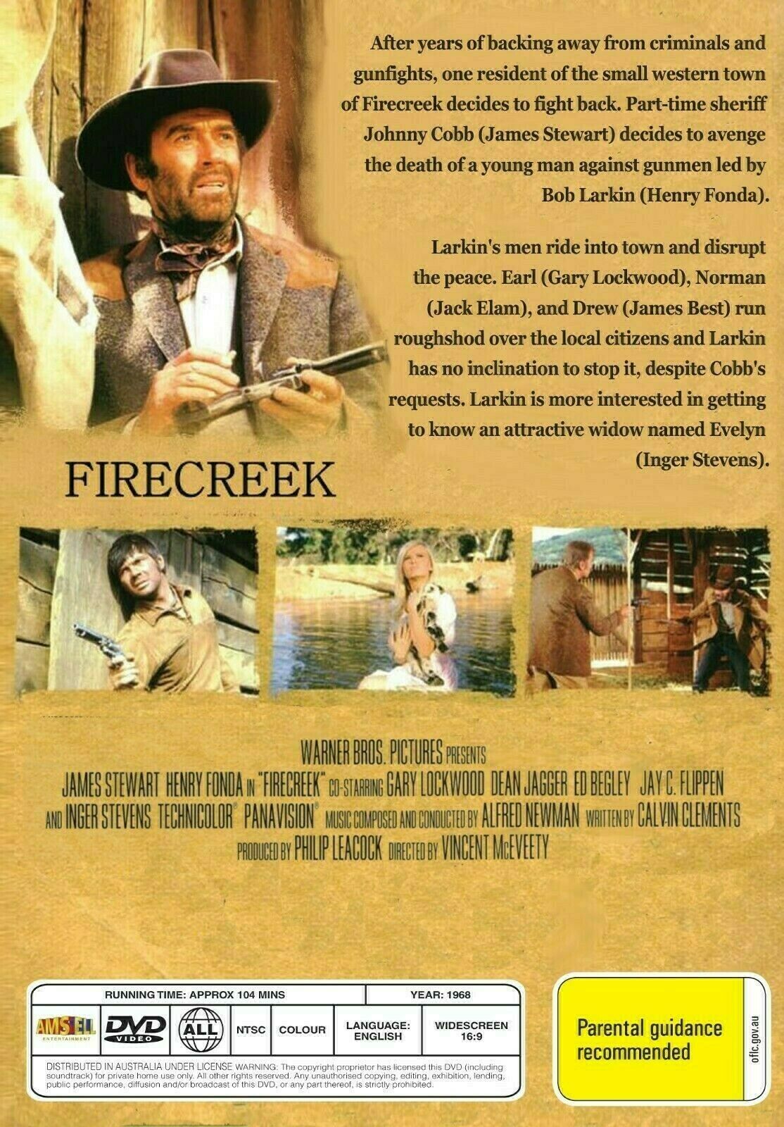 Buy Online Firecreek - DVD - James Stewart, Henry Fonda - WESTERN | Best Shop for Old classic and hard to find movies on DVD - Timeless Classic DVD