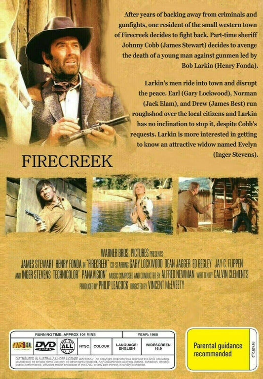Buy Online Firecreek - DVD -  James Stewart, Henry Fonda - WESTERN | Best Shop for Old classic and hard to find movies on DVD - Timeless Classic DVD