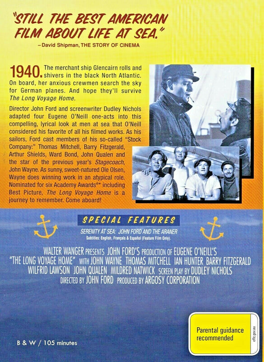 Buy Online The Long Voyage Home (1940) - DVD - NEW - John Wayne, Thomas Mitchell | Best Shop for Old classic and hard to find movies on DVD - Timeless Classic DVD