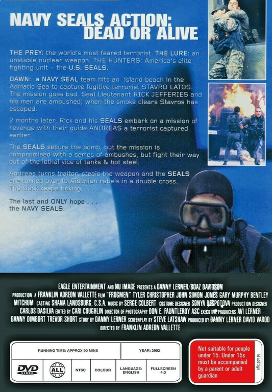 Buy Online Frogmen (2002) - DVD - NEW - Tyler Christopher, Bentley Mitchum | Best Shop for Old classic and hard to find movies on DVD - Timeless Classic DVD