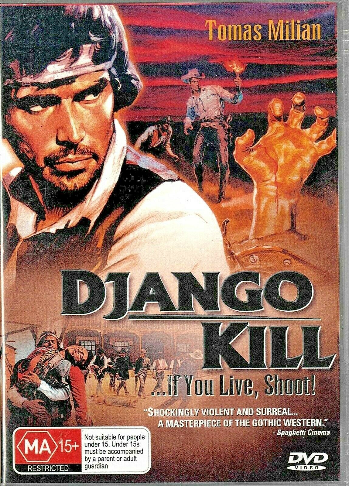 Buy Online Django Kill... If You Live, Shoot! - REGION 4 DVD - Tomas Milian | Best Shop for Old classic and hard to find movies on DVD - Timeless Classic DVD