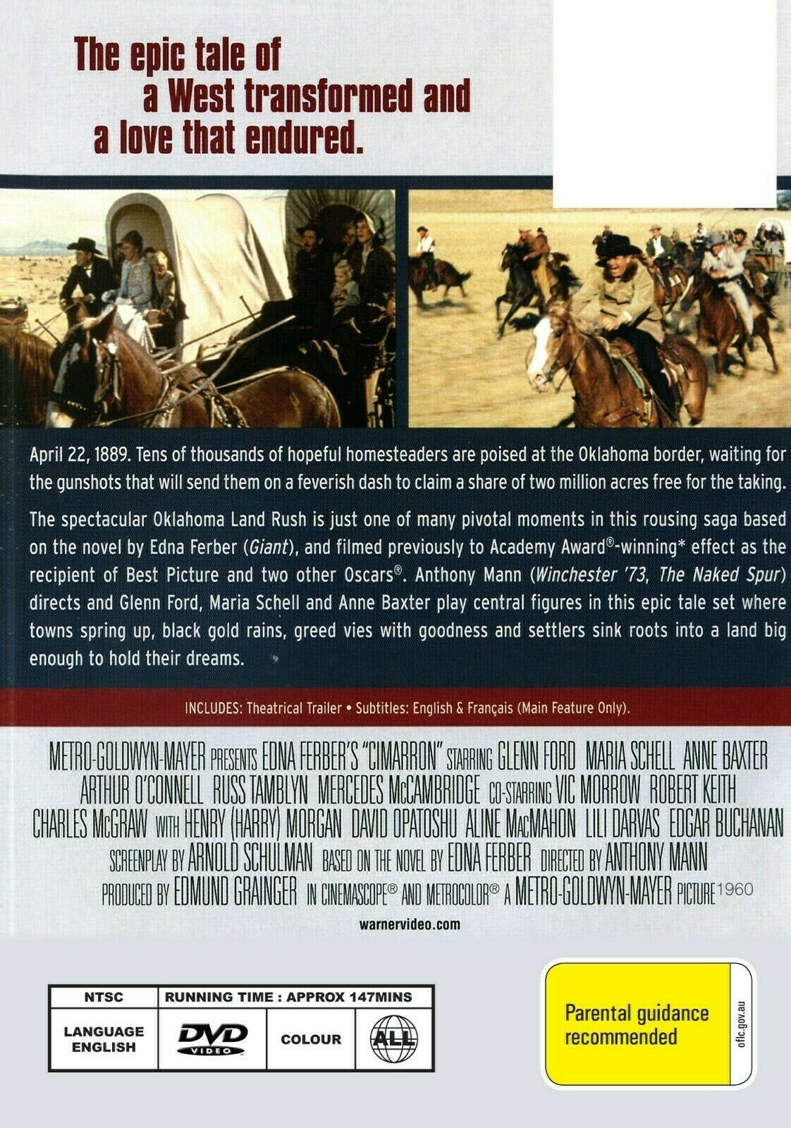Buy Online Cimarron - DVD - Glenn Ford, Maria Schell - WESTERN | Best Shop for Old classic and hard to find movies on DVD - Timeless Classic DVD