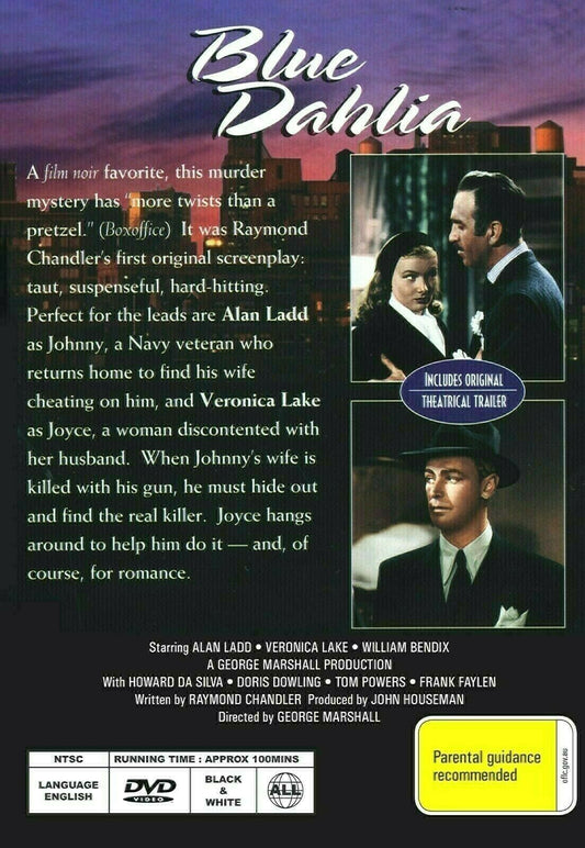 Buy Online The Blue Dahlia - DVD - Alan Ladd, Veronica Lake | Best Shop for Old classic and hard to find movies on DVD - Timeless Classic DVD