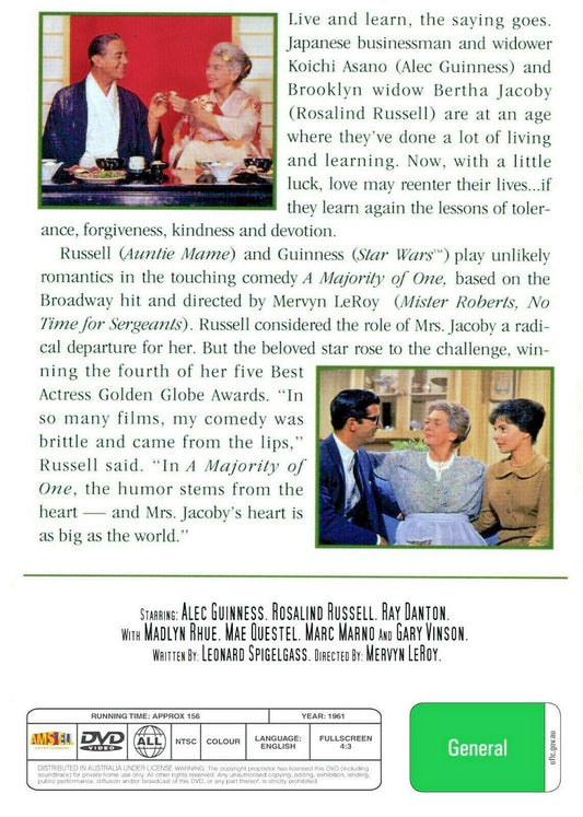 A Majority of One DVD Movies