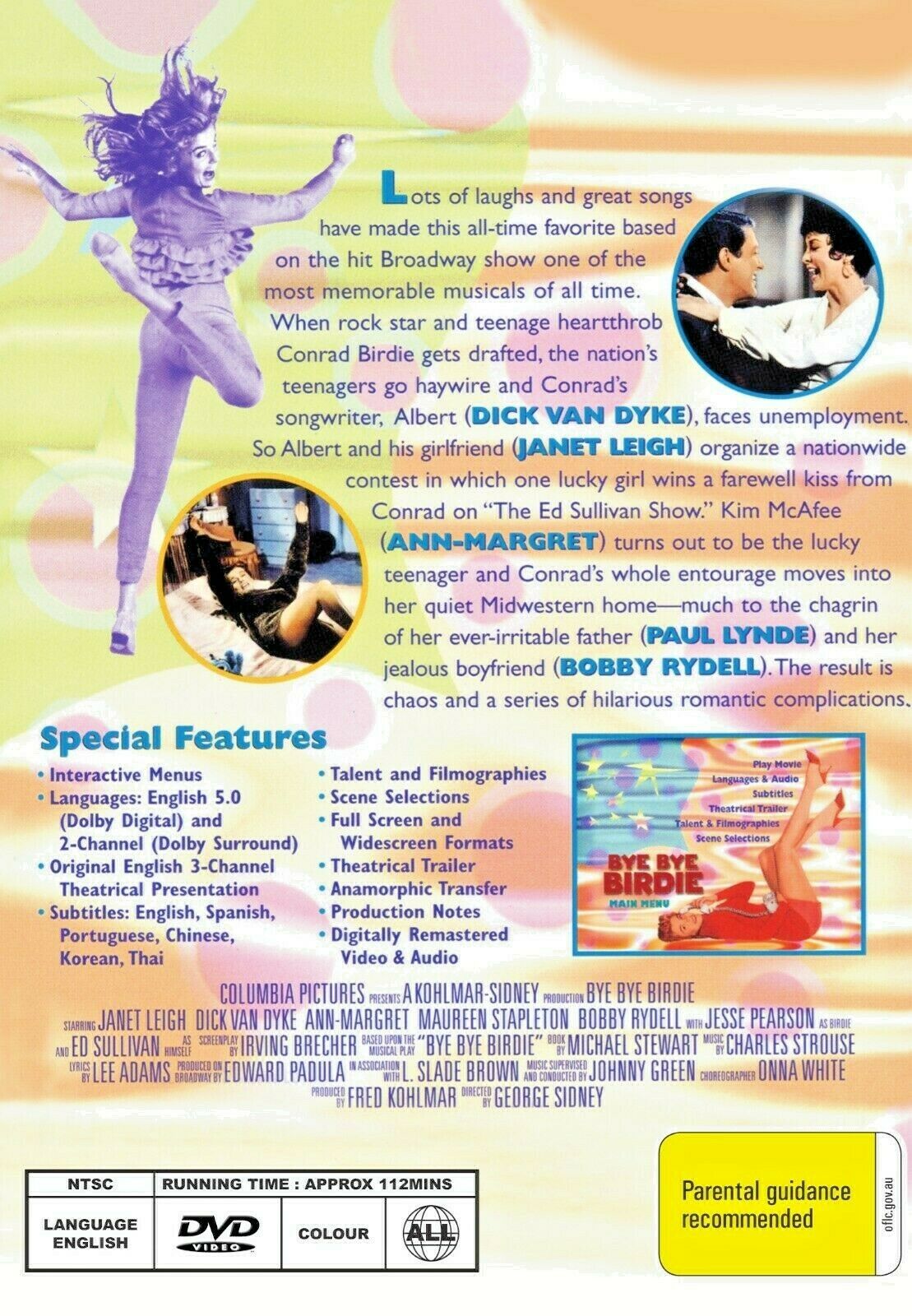 Buy Online Bye Bye Birdie (1963) - DVD - Dick Van Dyke, Janet Leigh - COMEDY | Best Shop for Old classic and hard to find movies on DVD - Timeless Classic DVD