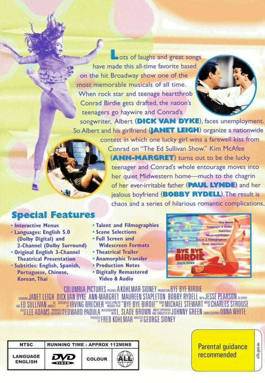 Buy Online Bye Bye Birdie (1963) - DVD  - Dick Van Dyke, Janet Leigh - COMEDY | Best Shop for Old classic and hard to find movies on DVD - Timeless Classic DVD