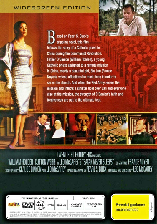 Buy Online Satan Never Sleeps - DVD - William Holden, Clifton Webb | Best Shop for Old classic and hard to find movies on DVD - Timeless Classic DVD