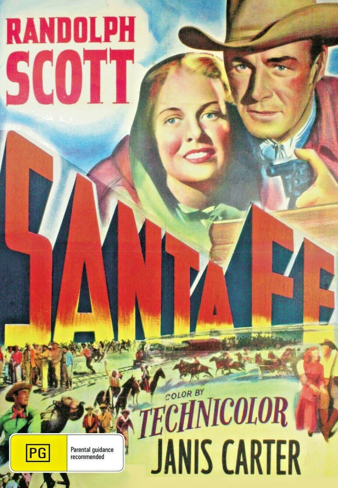 Buy Online Santa Fe (1951)- DVD - NEW -Randolph Scott, Janis Carter - WESTERN | Best Shop for Old classic and hard to find movies on DVD - Timeless Classic DVD