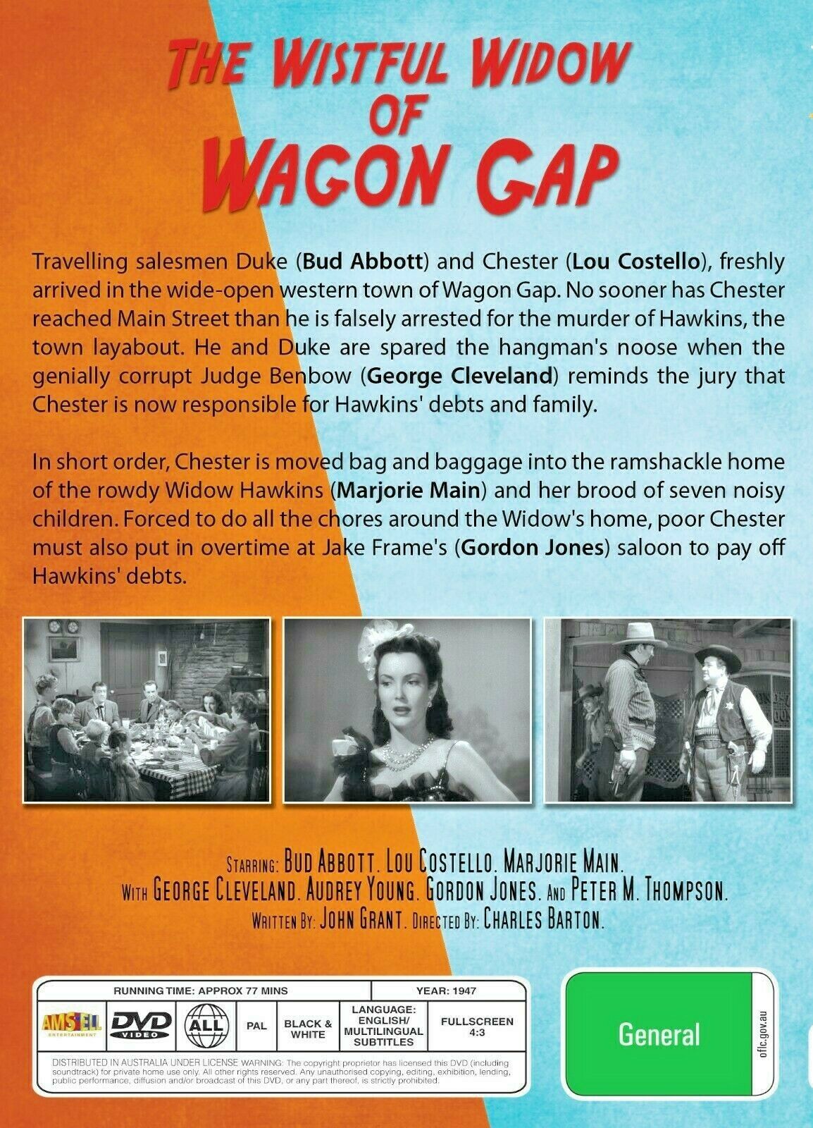 Buy Online The Wistful Widow of Wagon Gap - DVD - Bud Abbott, Lou Costello | Best Shop for Old classic and hard to find movies on DVD - Timeless Classic DVD