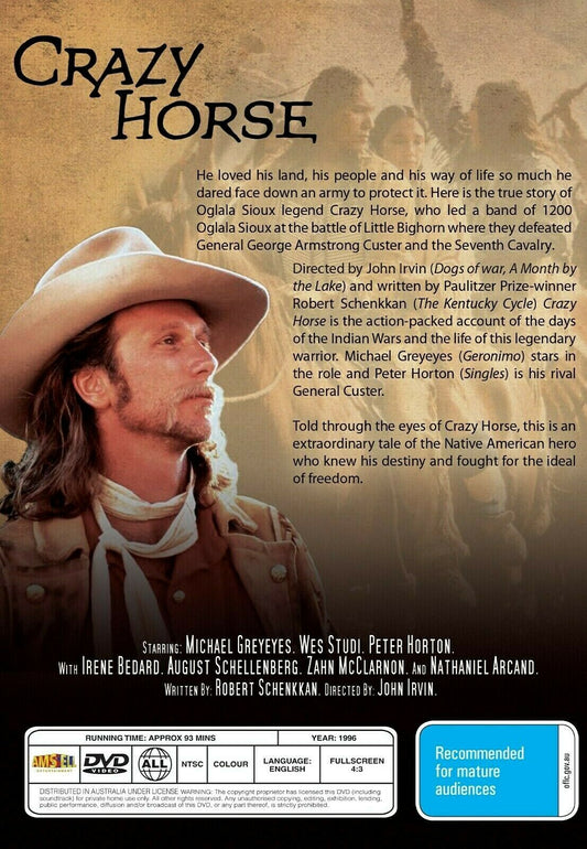 Buy Online Crazy Horse - 1996  - Michael Greyeyes  - WESTERN | Best Shop for Old classic and hard to find movies on DVD - Timeless Classic DVD