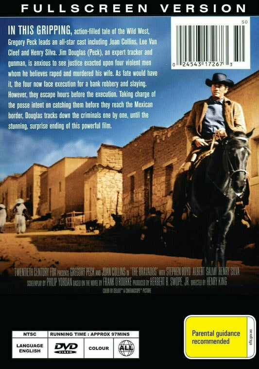 Buy Online The Bravados  - DVD - Gregory Peck, Joan Collins - WESTERN | Best Shop for Old classic and hard to find movies on DVD - Timeless Classic DVD