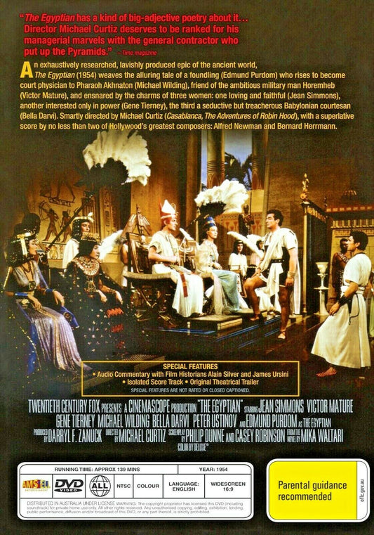Buy Online The Egyptian (1954) - DVD - Jean Simmons, Victor Mature | Best Shop for Old classic and hard to find movies on DVD - Timeless Classic DVD