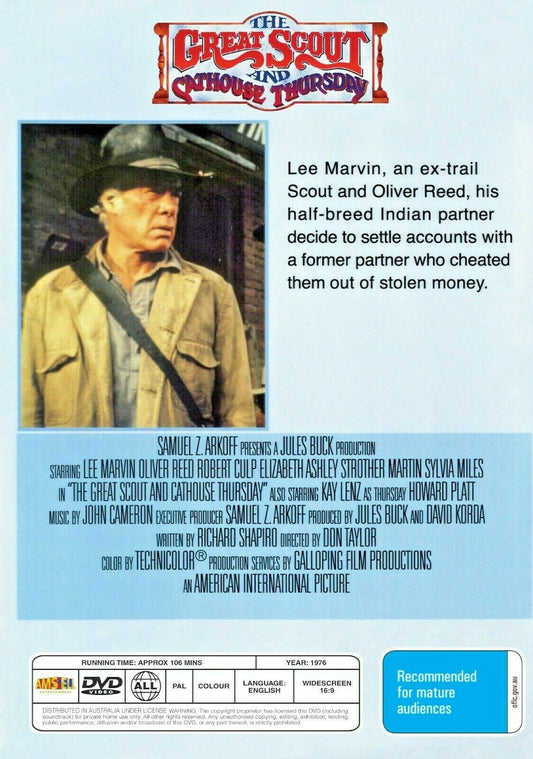 Buy Online The Great Scout & Cathouse (1976) - DVD - Lee Marvin, Oliver Reed | Best Shop for Old classic and hard to find movies on DVD - Timeless Classic DVD
