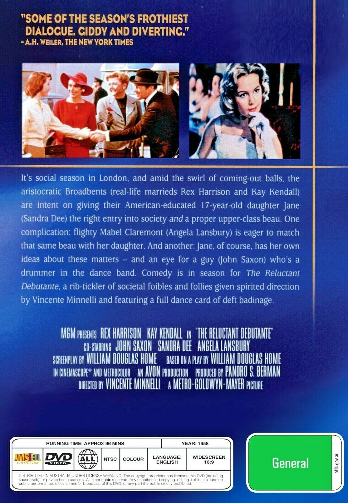 Buy Online The Reluctant Debutante - DVD - Rex Harrison, Kay Kendall | Best Shop for Old classic and hard to find movies on DVD - Timeless Classic DVD