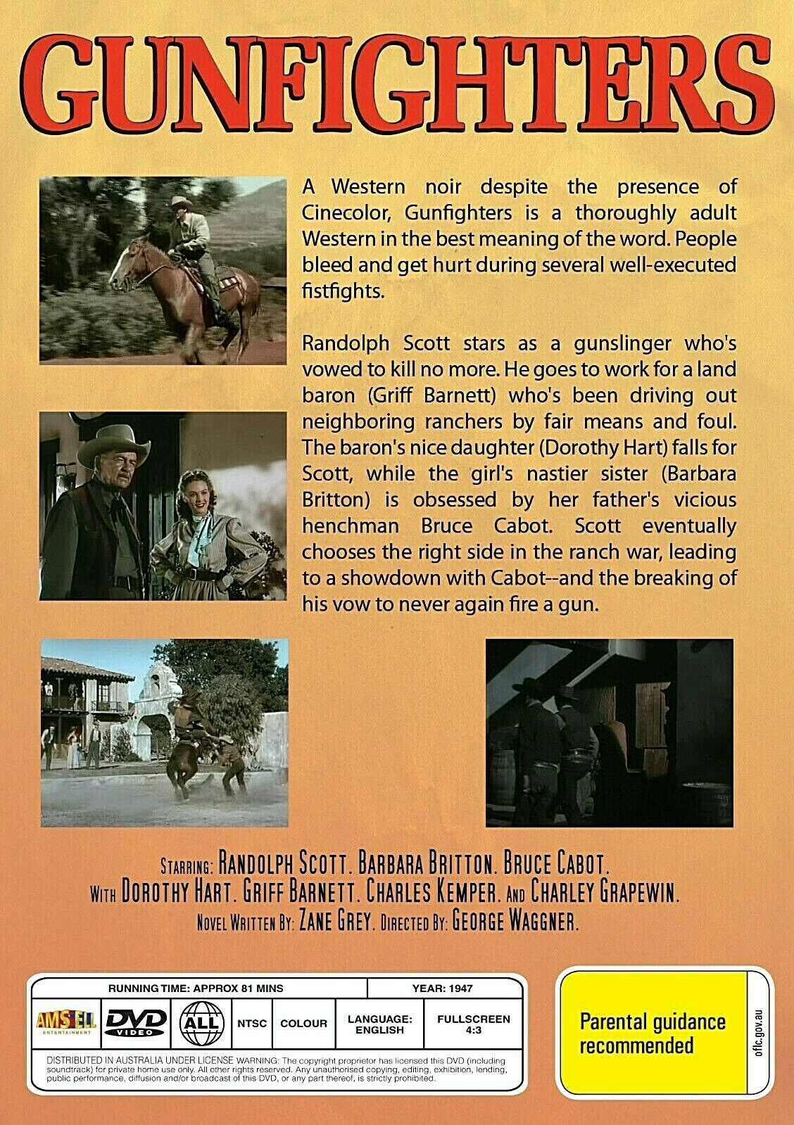 Buy Online GUNFIGHTERS - DVD - Randolph Scott - WESTERN | Best Shop for Old classic and hard to find movies on DVD - Timeless Classic DVD