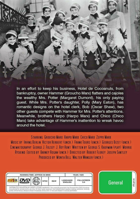 Buy Online The Cocoanuts (1929) - DVD - Marx Brothers | Best Shop for Old classic and hard to find movies on DVD - Timeless Classic DVD