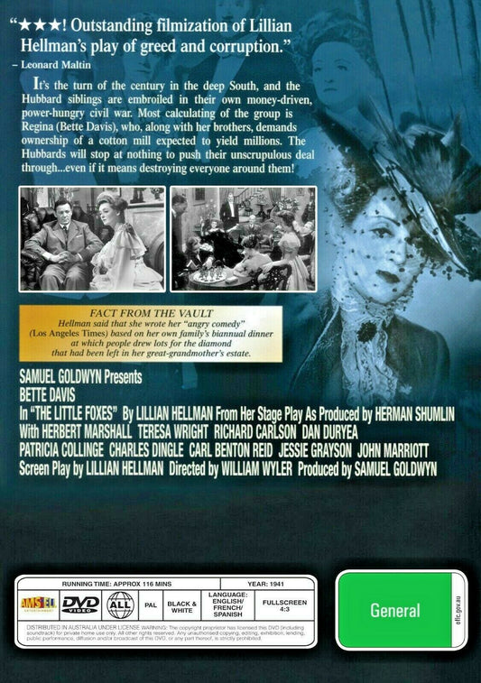 Buy Online The Little Foxes - DVD - Bette Davis, Herbert Marshall | Best Shop for Old classic and hard to find movies on DVD - Timeless Classic DVD