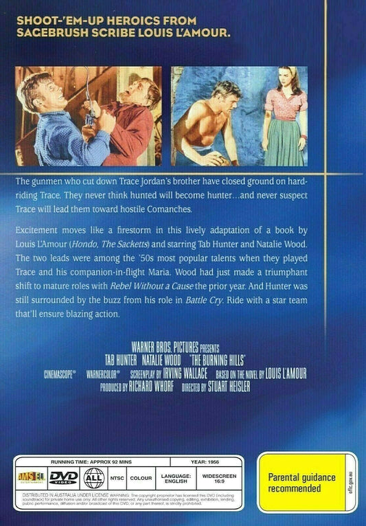 Buy Online The Burning Hills - DVD - Tab Hunter, Natalie Wood - WESTERN | Best Shop for Old classic and hard to find movies on DVD - Timeless Classic DVD