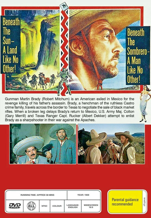 Buy Online The Wonderful Country - DVD - Robert Mitchum, Julie London | Best Shop for Old classic and hard to find movies on DVD - Timeless Classic DVD