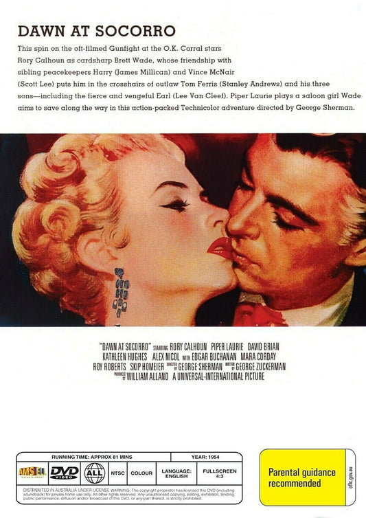 Buy Online Dawn at Socorro -DVD - Rory Calhoun, Piper Laurie, David Brian | Best Shop for Old classic and hard to find movies on DVD - Timeless Classic DVD