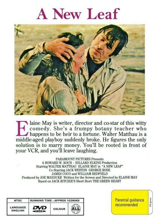 Buy Online A New Leaf (1971) - DVD -NEW - Walter Matthau, Elaine May - COMEDY | Best Shop for Old classic and hard to find movies on DVD - Timeless Classic DVD