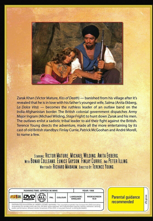 Buy Online Zarak (1956) - DVD  - Victor Mature, Michael Wilding | Best Shop for Old classic and hard to find movies on DVD - Timeless Classic DVD