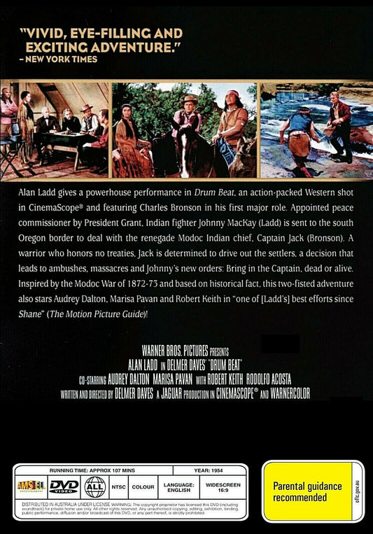 Buy Online Drum Beat (1954) - DVD  - Alan Ladd, Audrey Dalton - WESTERN | Best Shop for Old classic and hard to find movies on DVD - Timeless Classic DVD