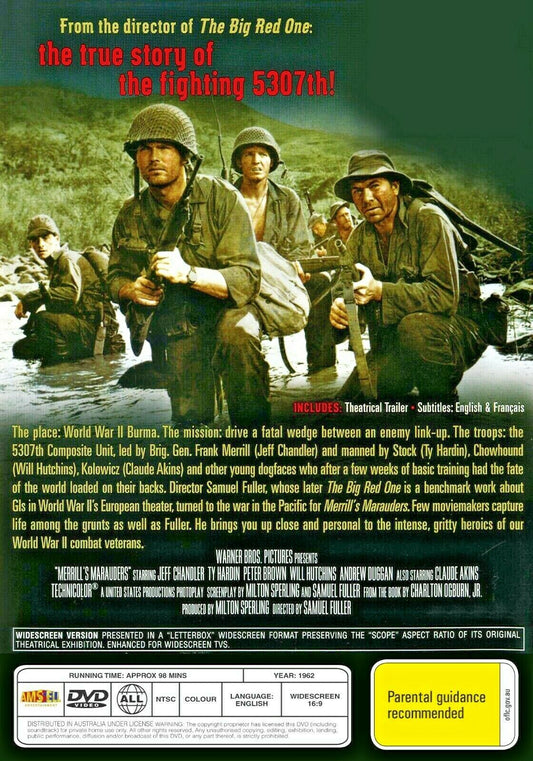 Buy Online Merrill's Marauders -  DVD - Jeff Chandler, Ty Hardin | Best Shop for Old classic and hard to find movies on DVD - Timeless Classic DVD