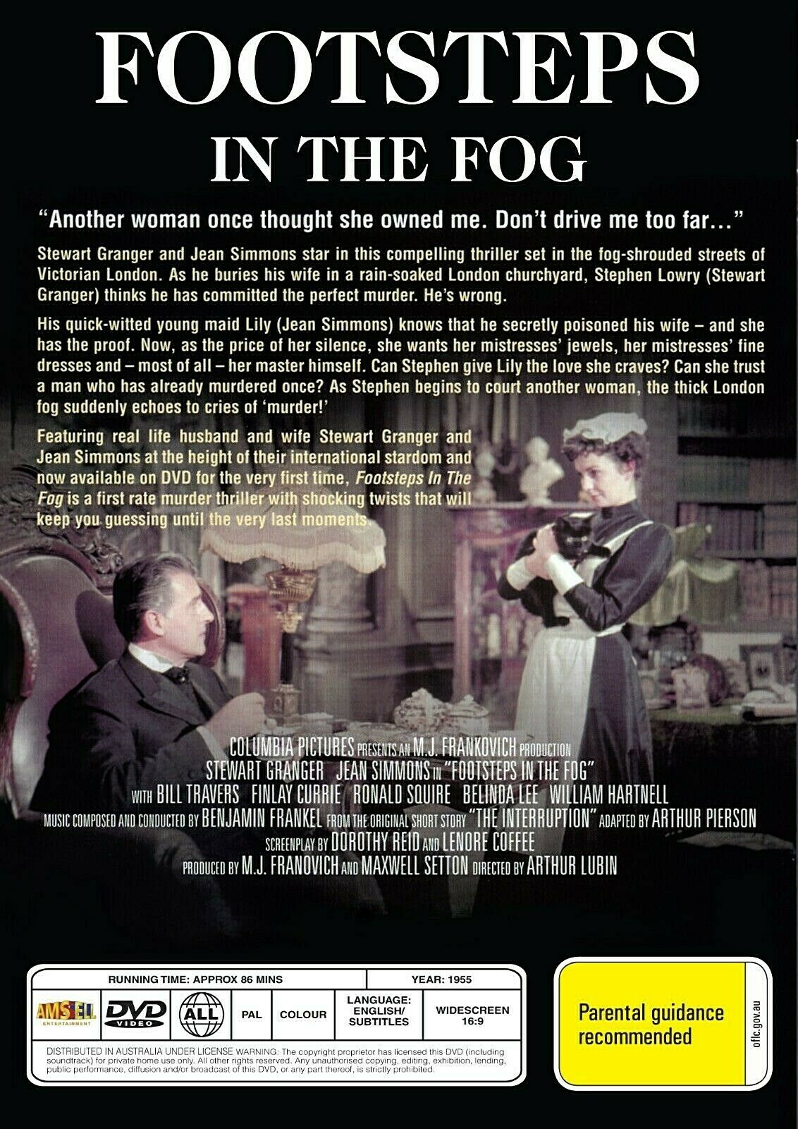 Buy Online Footsteps in the Fog - DVD - Stewart Granger, Jean Simmons | Best Shop for Old classic and hard to find movies on DVD - Timeless Classic DVD