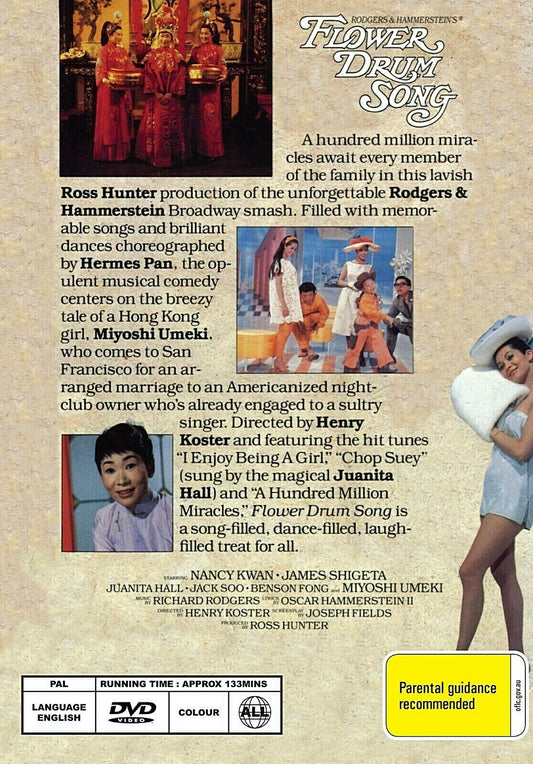 Buy Online Flower Drum Song - DVD - Nancy Kwan, James Shigeta | Best Shop for Old classic and hard to find movies on DVD - Timeless Classic DVD