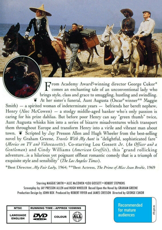 Buy Online Travels with My Aunt -  DVD - Maggie Smith, Alec McCowen | Best Shop for Old classic and hard to find movies on DVD - Timeless Classic DVD