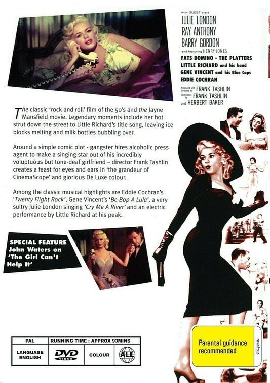 Buy Online The Girl Can't Help It  (1956) - DVD - Tom Ewell, Jayne Mansfield | Best Shop for Old classic and hard to find movies on DVD - Timeless Classic DVD