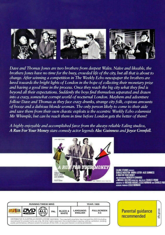 Buy Online A Run for Your Money (1949)- DVD -NEW- Donald Houston, Meredith Edwards - COMEDY | Best Shop for Old classic and hard to find movies on DVD - Timeless Classic DVD