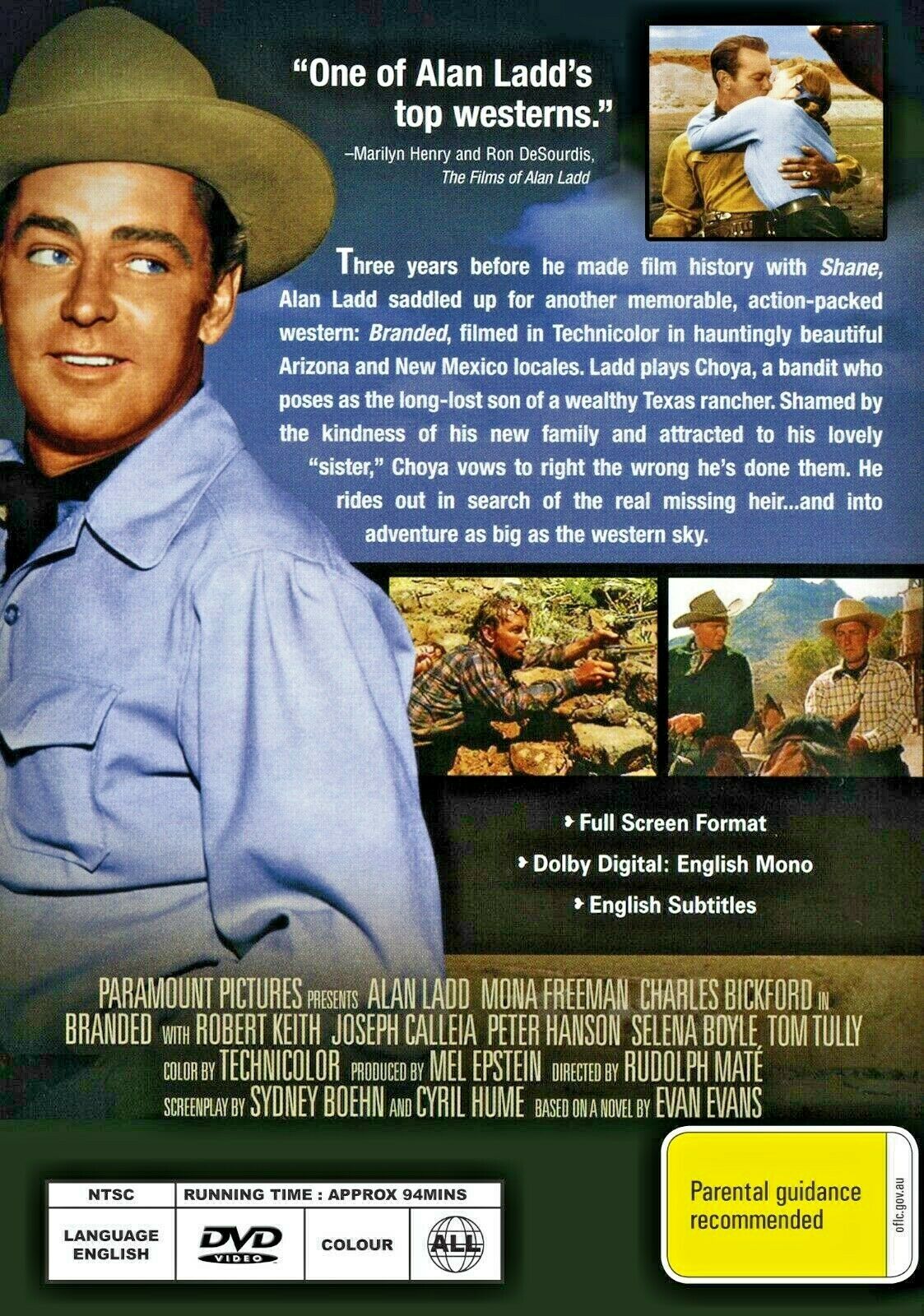 Buy Online Branded (1950) - DVD - Alan Ladd, Mona Freeman - WESTERN | Best Shop for Old classic and hard to find movies on DVD - Timeless Classic DVD