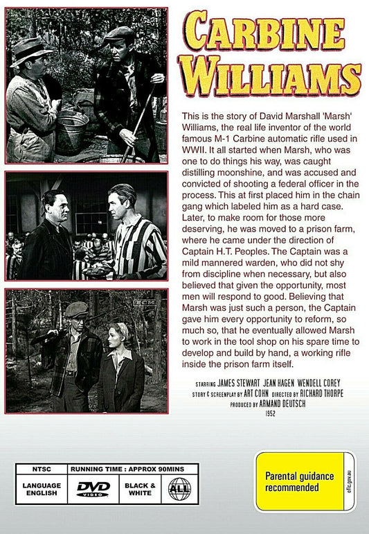 Buy Online Carbine Willaims -  DVD - James Stewart | Best Shop for Old classic and hard to find movies on DVD - Timeless Classic DVD